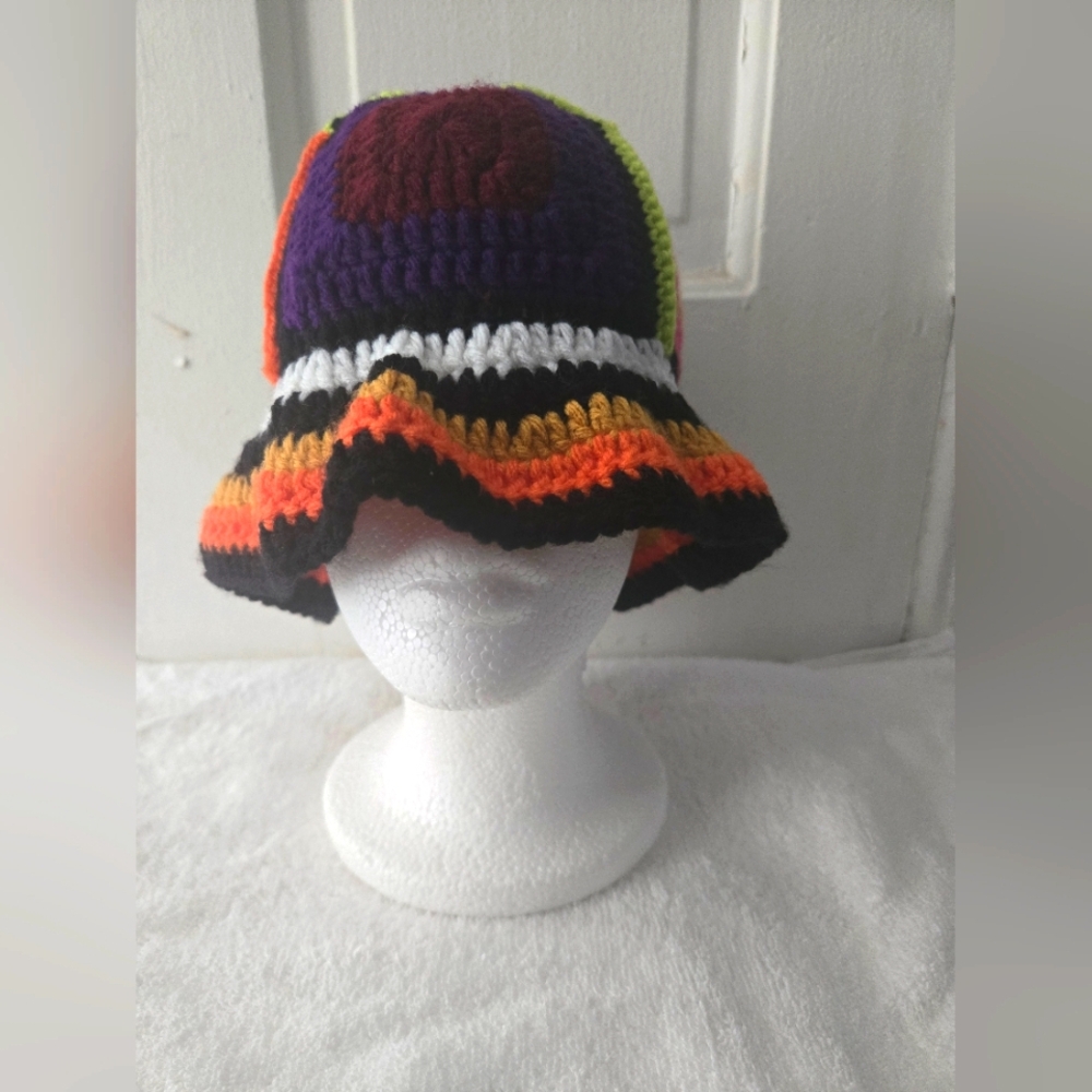 Colorful Custom Crochet Bucket Hat